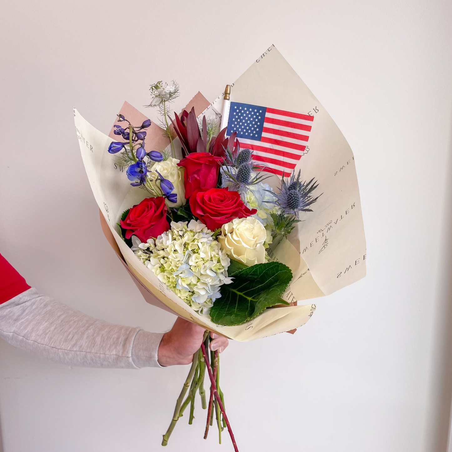 4th of July Wrap Bouquet