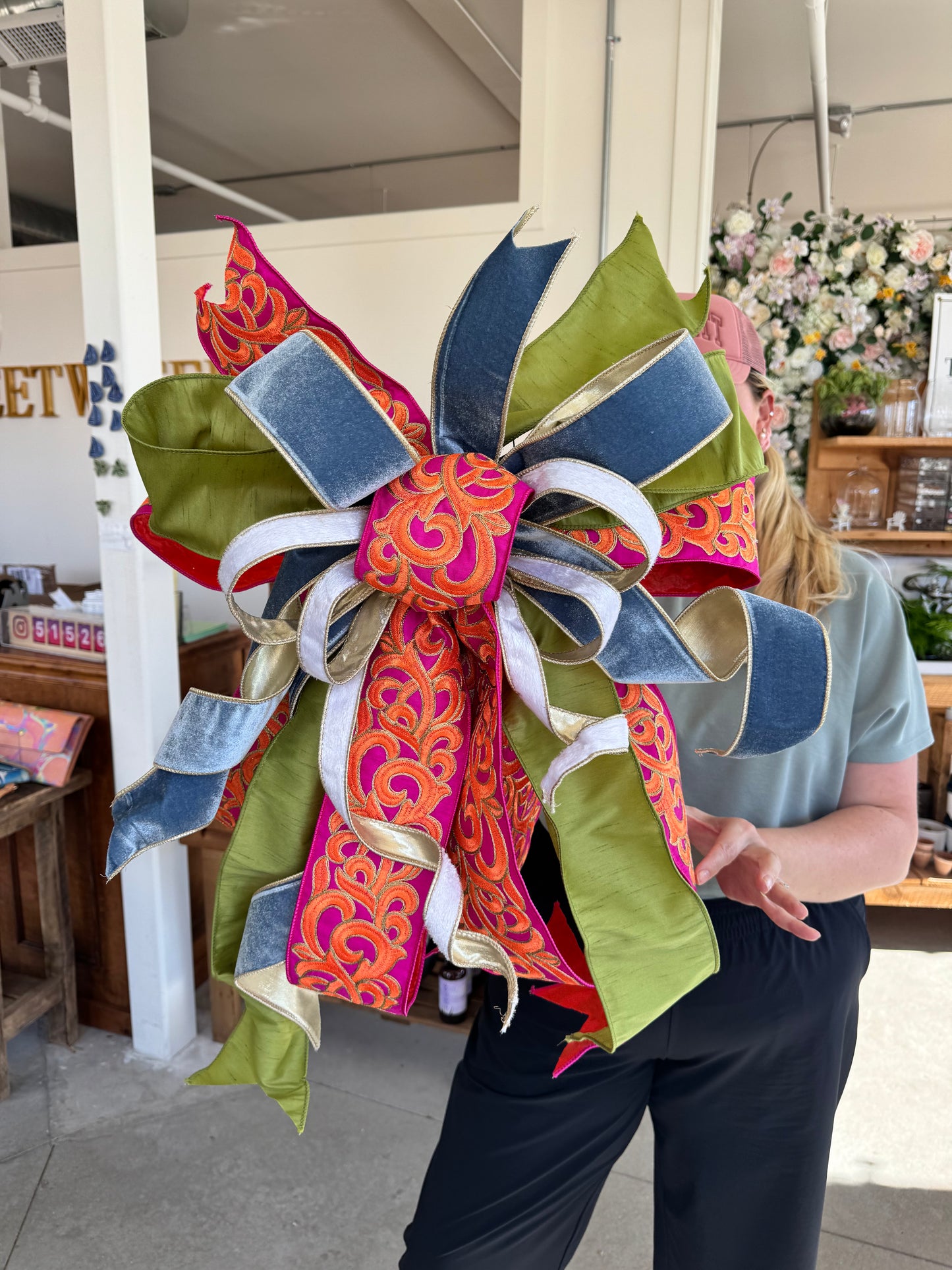 Lucky Girl Christmas Bow