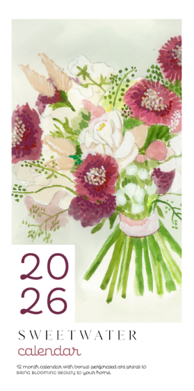 2026 Sweetwater Calendar with Art by Featured Artist Egan Holzhausen